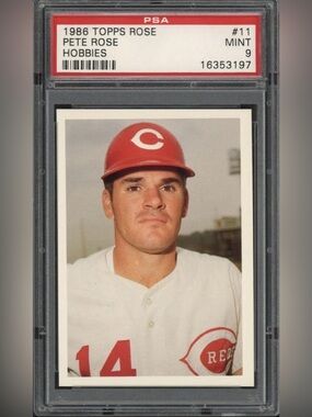1986 Topps Pete Rose #11 PSA 9 Mint Cincinnati Reds